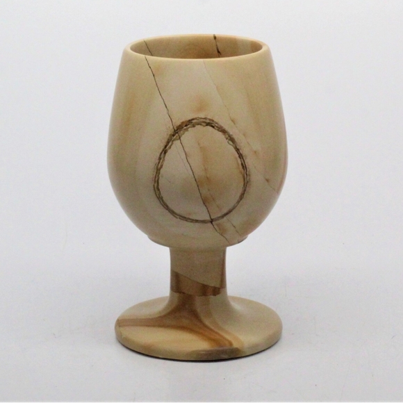 *New Natural Onyx Marble Wine Glasses Handcrafted Set - Picture 6 of 7